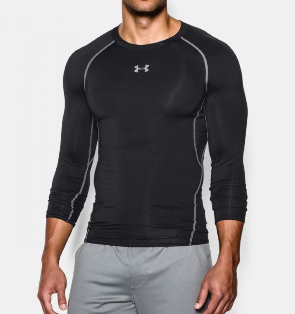 Compression T-shirt HG Armour LS Black - Under Armour 