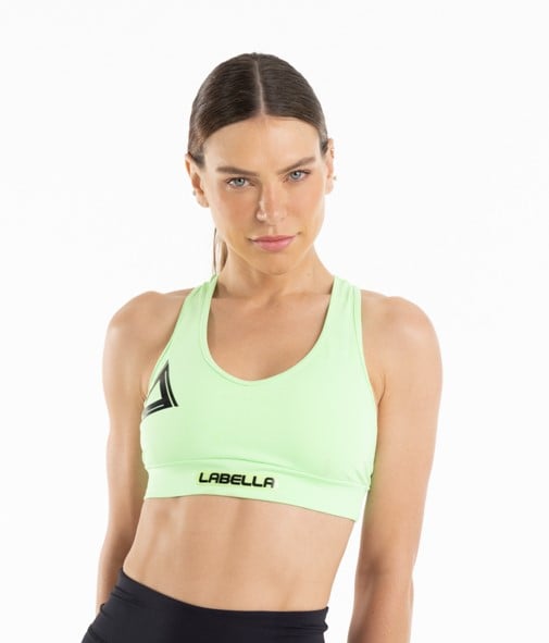 Highlight Sports Bra Green - LABELLAMAFIA