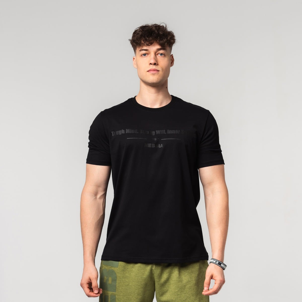 T-Shirt FLEXIN Black - NEBBIA