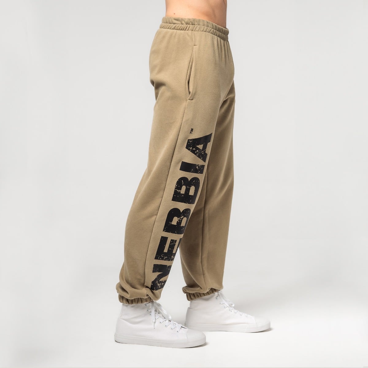 Pantaloni Sportivi GYMBRO Beige - NEBBIA