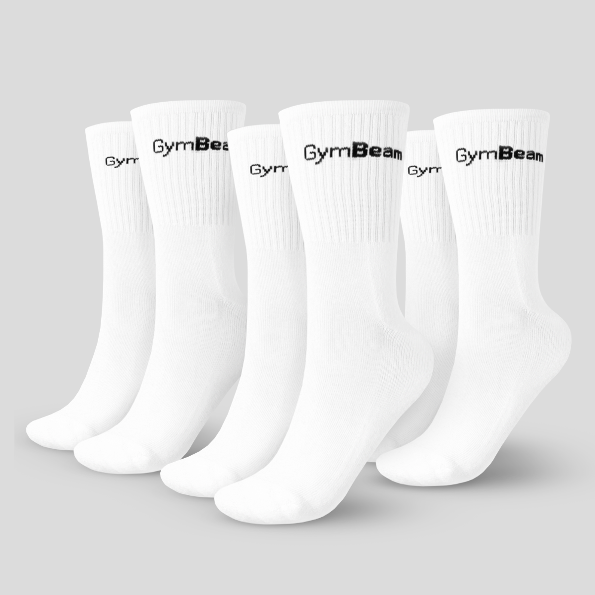 Calze a 3/4 3Pack White - GymBeam