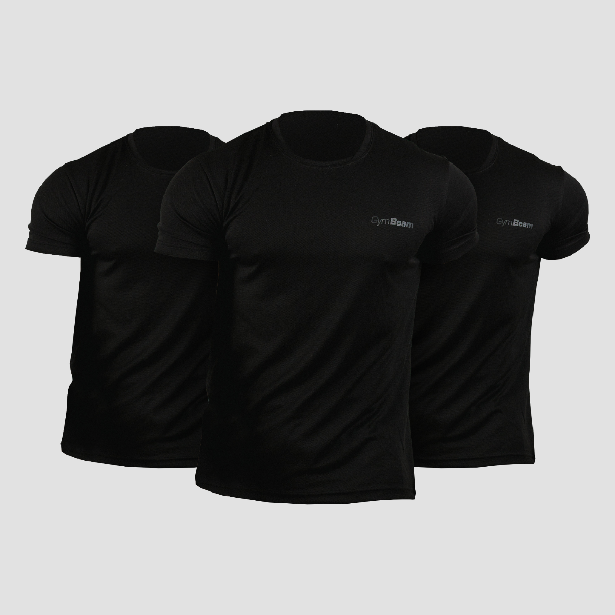 T-Shirt TRN 3Pack Black - GymBeam