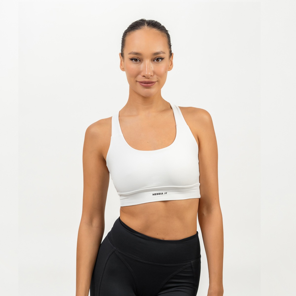 Reggiseno Sportivo Racer White - NEBBIA