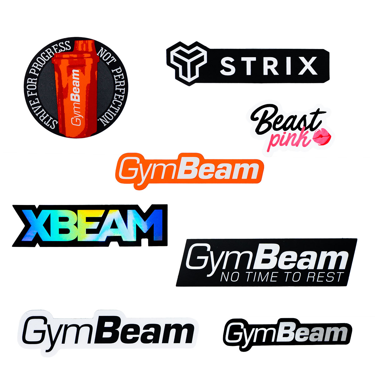 GymBeam Stickers 8Pack