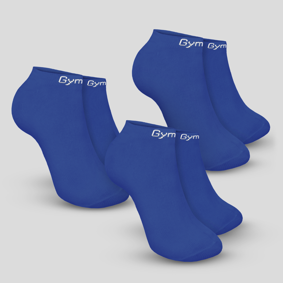 Calzini alla caviglia 3Pack Blue - GymBeam