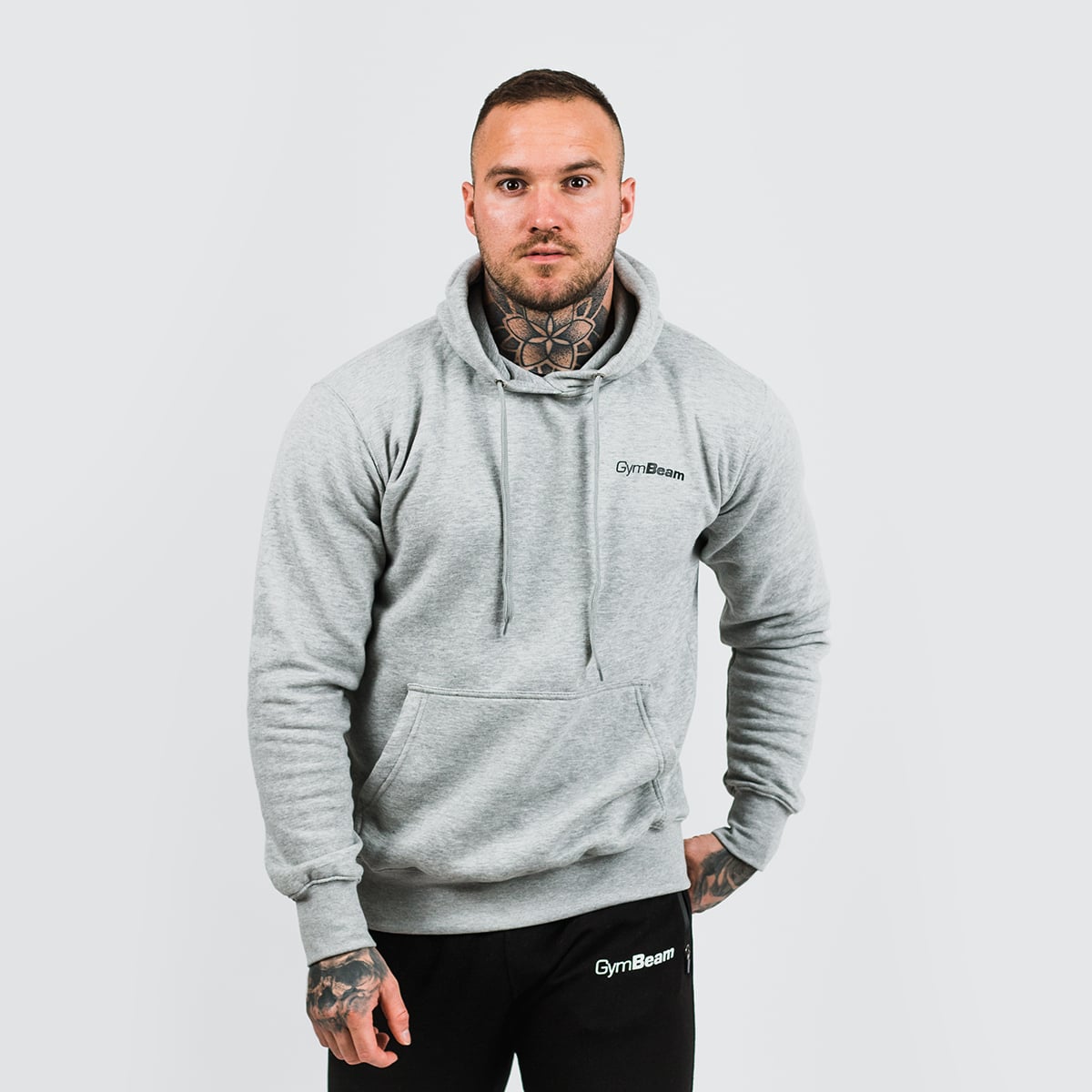 Felpa Athlete da Uomo Grey Black - GymBeam
