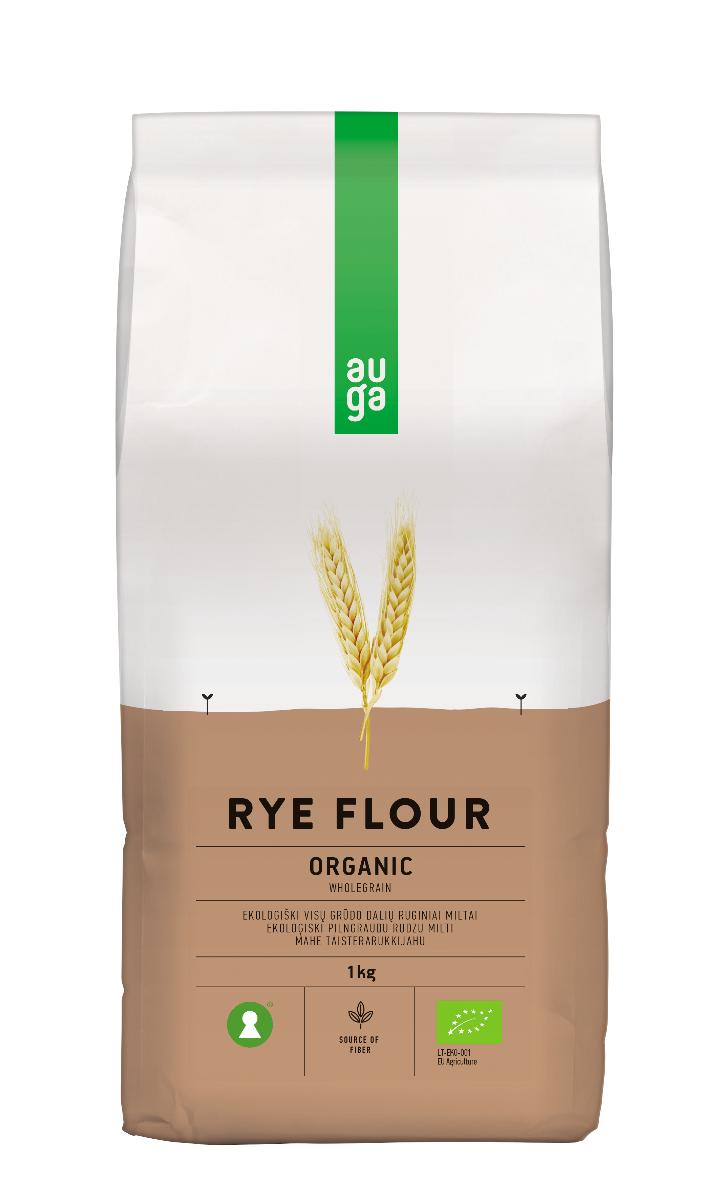 Organic Wholegrain Rye Flour - Auga