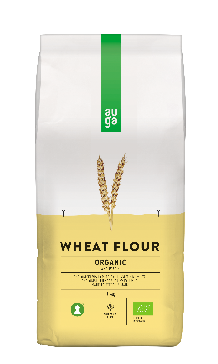 Organic Wholegrain Wheat Flour - Auga