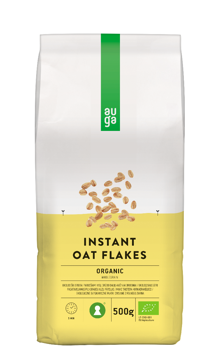 Organic Instant Wholegrain Oat Flakes - Auga