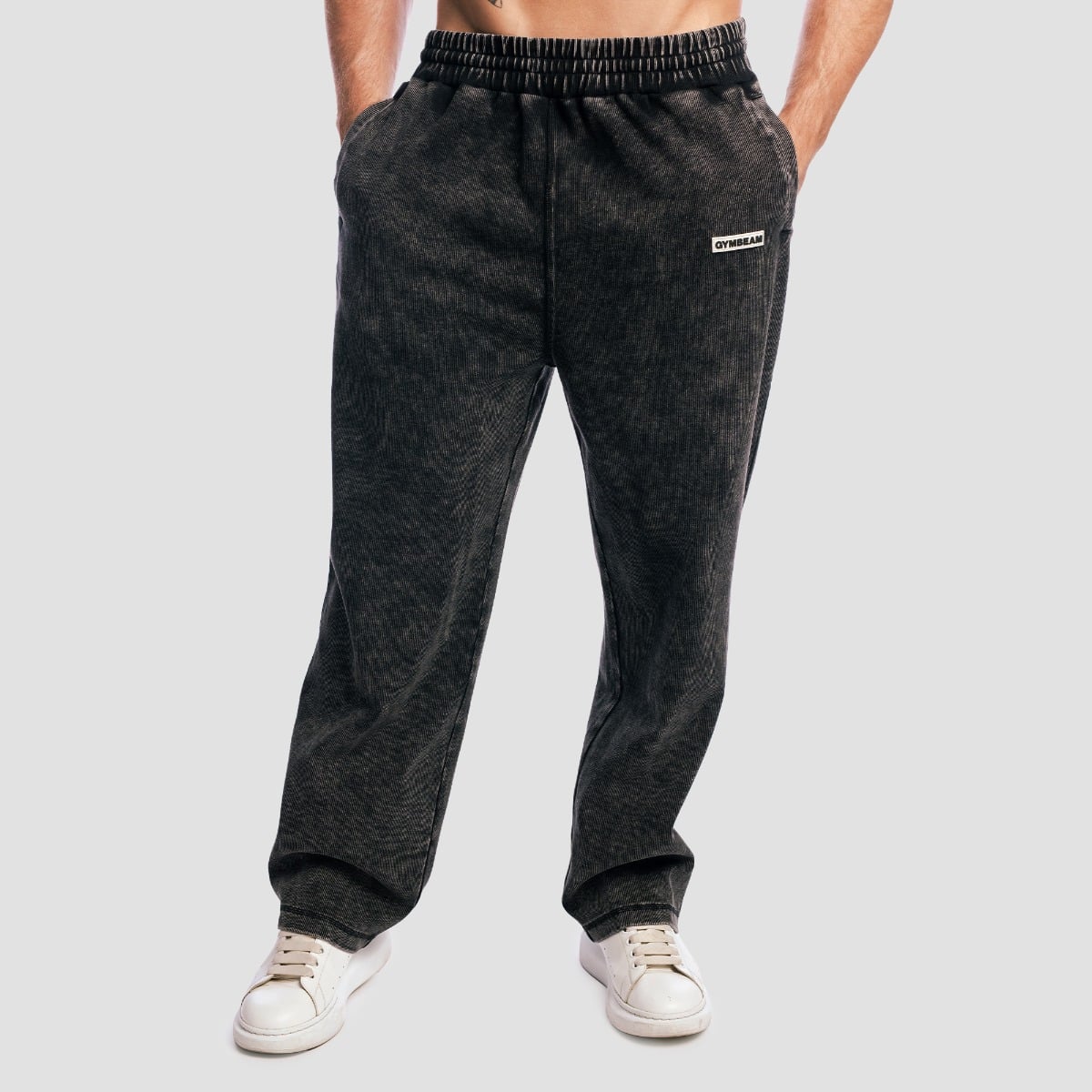 Joggers Aura Washed Black - GymBeam