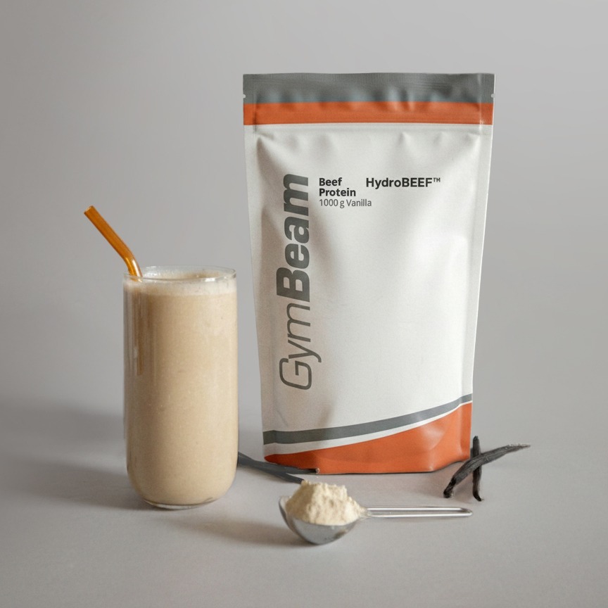 Proteine del Manzo - GymBeam 1000 g - Vaniglia