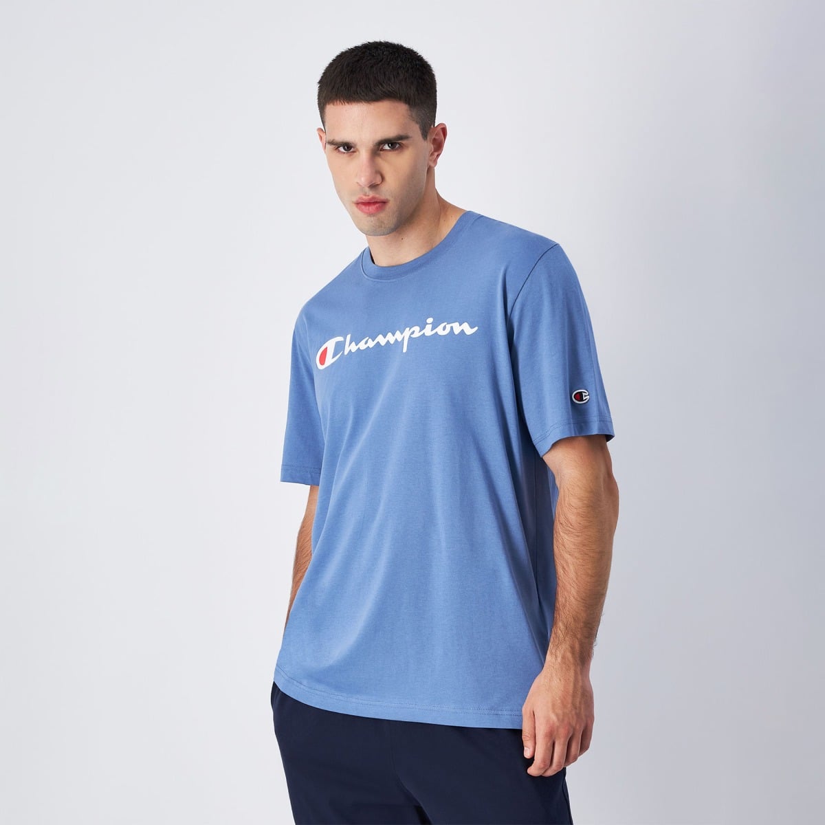 T-Shirt da Uomo Big Logo Blue - Champion