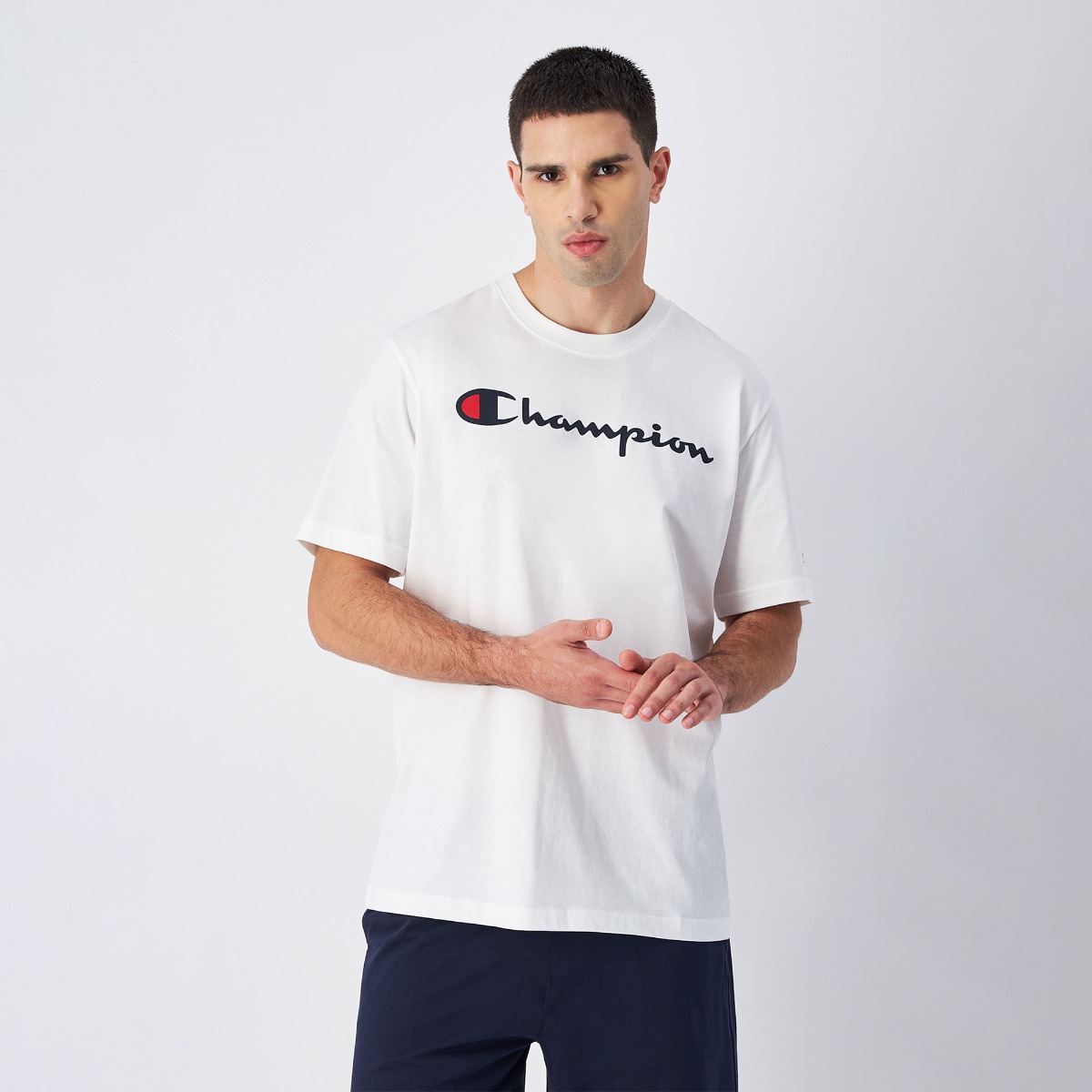 T-Shirt da Uomo Big Logo White - Champion