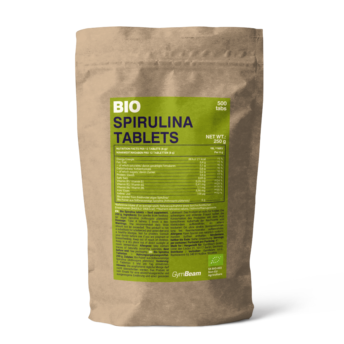 Spirulina BIO in Compresse - GymBeam