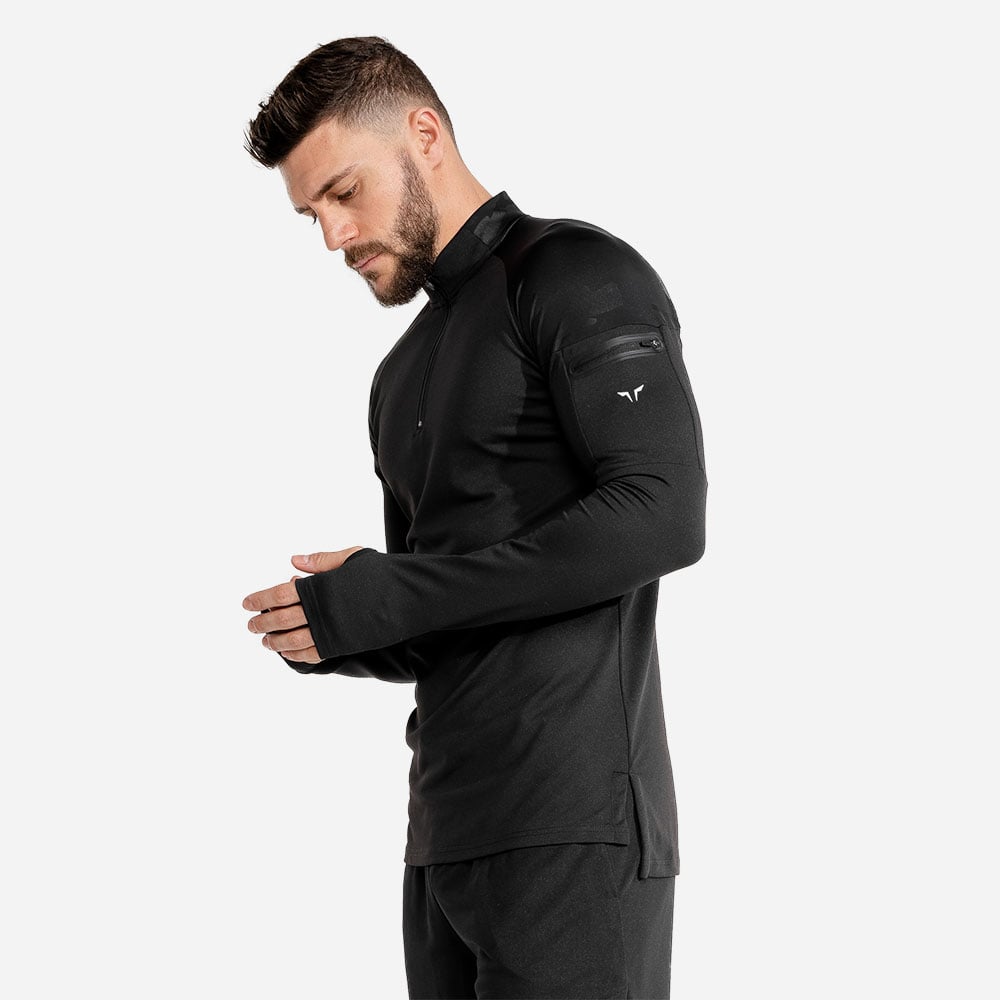 Evolve Running Top Black - SQUATWOLF