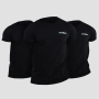T-Shirt Basic 3Pack Black - GymBeam XXXL - 3pack
