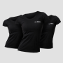 T-Shirt da Donna Basic 3Pack Black - GymBeam XXL - 3pack