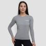 T-Shirt a Maniche Lunghe da Donna Grey - GymBeam XL