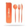 Set di Posate 2GO Orange - GymBeam singola_variante