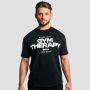 T-Shirt Gym Therapy Black - GymBeam L
