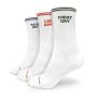 Calze GymRat 3Pack White - GymBeam L