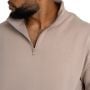 Felpa con Mezza Cerniera Taupe - STRIX XXL