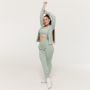 Felpa con Cappuccio e Zip da Donna Limitless Eucalypt - GymBeam S