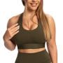 Reggiseno Sportivo Limitless Espresso - GymBeam XS