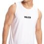 Canotta da Uomo Combat White - GymBeam XL