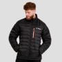 Piumino Puffer da Uomo Black/Orange - GymBeam M