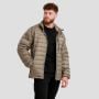 Piumino Puffer da Uomo Vetiver/Black - GymBeam XXL