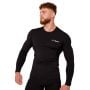 T-Shirt a Maniche Lunghe High Compression Black - GymBeam XXXL