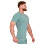 T-Shirt a Maniche Corte High Compression Blue - GymBeam M