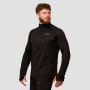 Felpa 1/2 Zip Pulse Running Black - GymBeam S