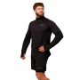 Felpa 1/2 Zip Pulse Running Black - GymBeam S