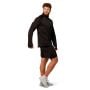 Felpa 1/2 Zip Pulse Running Black - GymBeam S