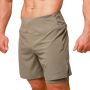 Pantaloncini 2in1 Pulse Running Vetiver - GymBeam XXL