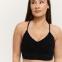 Reggiseno Sportivo Sculpt Seamless Black - GymBeam L
