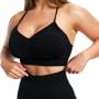 Reggiseno Sportivo Sculpt Seamless Black - GymBeam L
