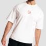 T-Shirt Boxy Shaker White - GymBeam L