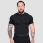 Maglietta Seamless Static Black - GymBeam XL