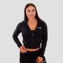 Felpa con Cappuccio e Zip TRN da Donna Black - GymBeam S
