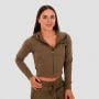 Felpa con Cappuccio e Zip TRN da Donna Olive - GymBeam L