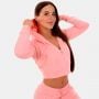 Felpa con Cappuccio e Zip TRN da Donna Pink - GymBeam S