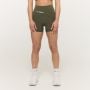 Pantaloncini da Donna Combat Olive Grey - GymBeam L
