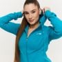 Felpa con Cappuccio e Zip da Donna Limitless Aquamarine - GymBeam M