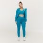 Felpa con Cappuccio e Zip da Donna Limitless Aquamarine - GymBeam M