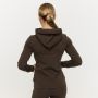 Felpa con Cappuccio e Zip da Donna Limitless Espresso - GymBeam L