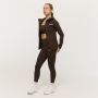 Felpa con Cappuccio e Zip da Donna Limitless Espresso - GymBeam L