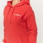 Felpa con Cappuccio Lunga da Donna Limitless Hot Red - GymBeam L